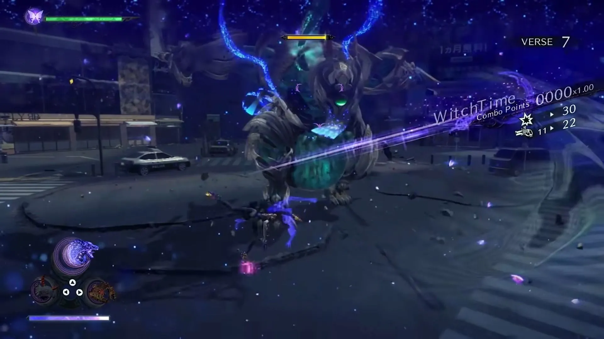 Bayonetta kích hoạt 'Witch Time' trong game, làm chậm thời gian để phản công hiệu quả, thể hiện sự phát triển của cơ chế làm chậm thời gian trong game.