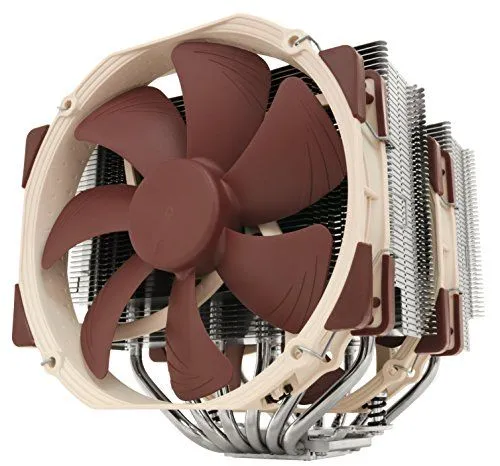 Bộ tản nhiệt khí CPU Noctua NH-D15 kích thước lớn với hai quạt.