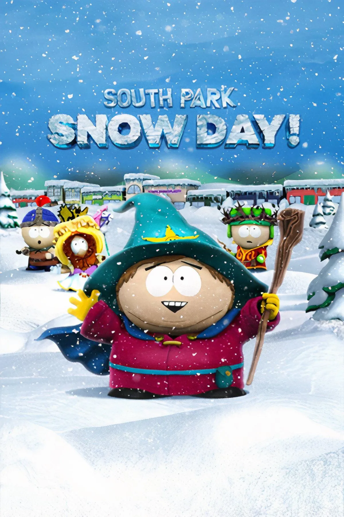 Các nhân vật của South Park trong phong cách đồ họa 3D của game Snow Day!, thể hiện sự thay đổi định hướng gameplay và đồ họa so với các phiên bản trước.