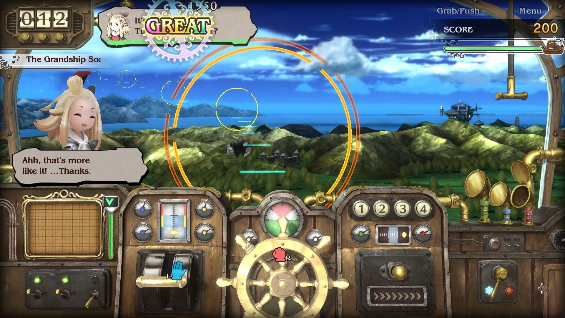 Cảnh đội hình chiến đấu trong Bravely Default với đa dạng nghề nghiệp.
