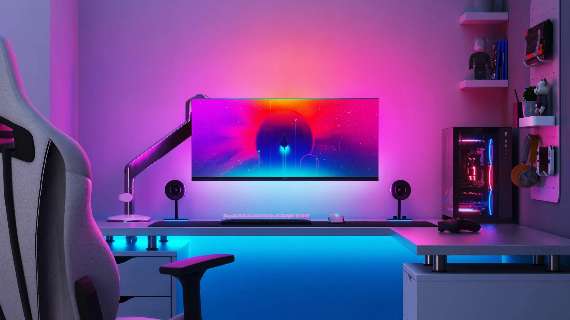 Đèn LED Nanoleaf PC Screen Mirror Lightstrip tạo hiệu ứng ánh sáng bias cho bàn làm việc