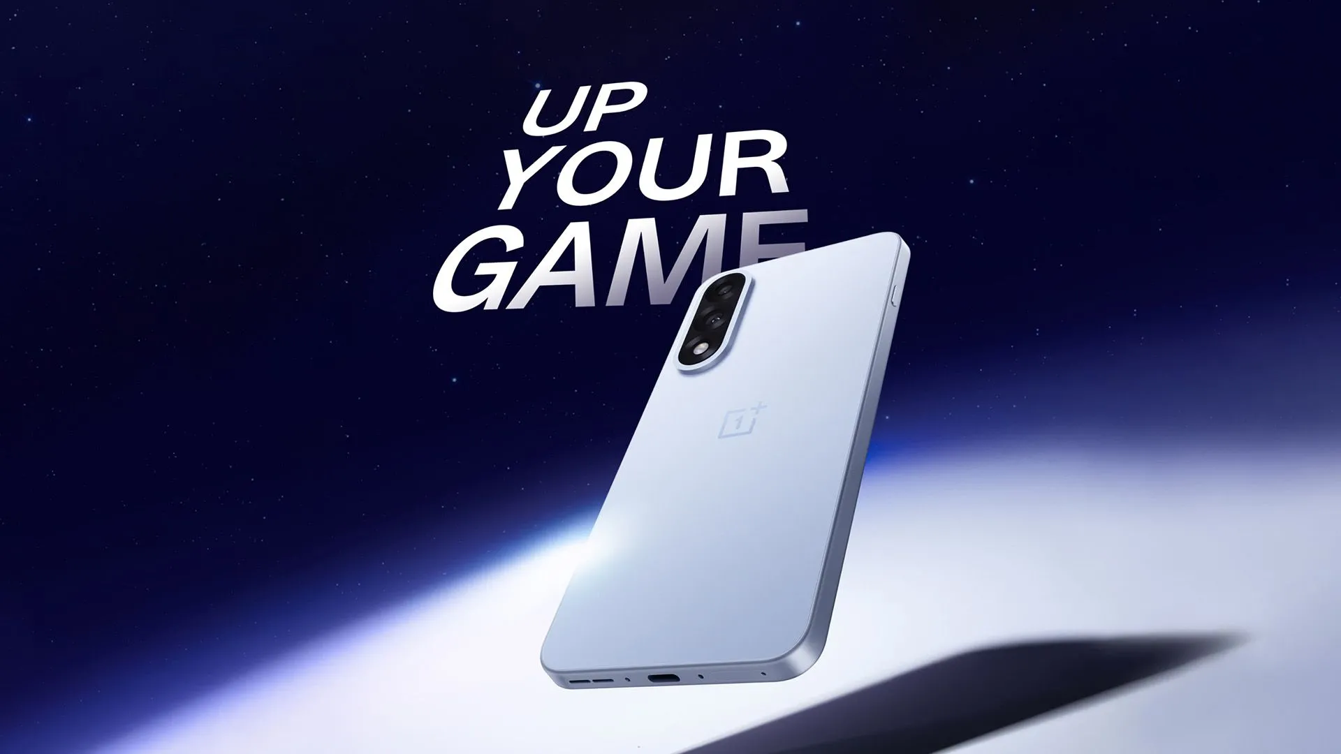 Điện thoại OnePlus Nord 5 hoặc Nord CE5 màu xanh lam, hiển thị thiết kế hiện đại và cụm camera sau