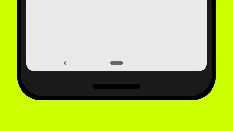 Giao diện điều hướng trên Google Pixel 3 với thanh cử chỉ hình viên thuốc và nút Back riêng biệt của Android 9 Pie