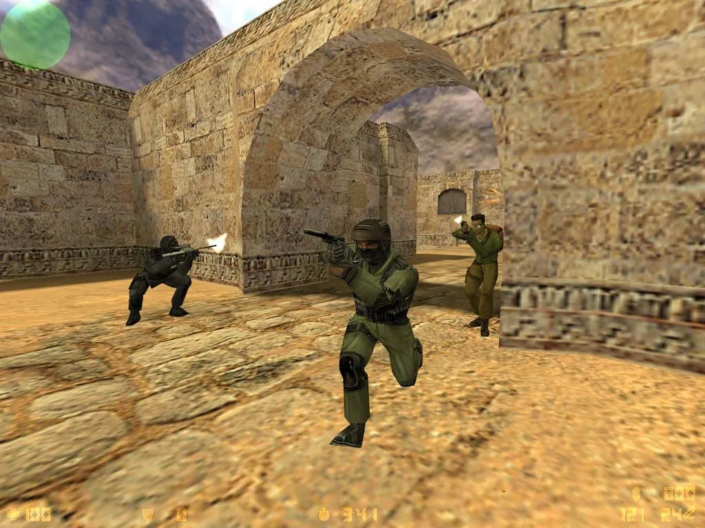 Giao diện game Counter-Strike 1.6 cổ điển