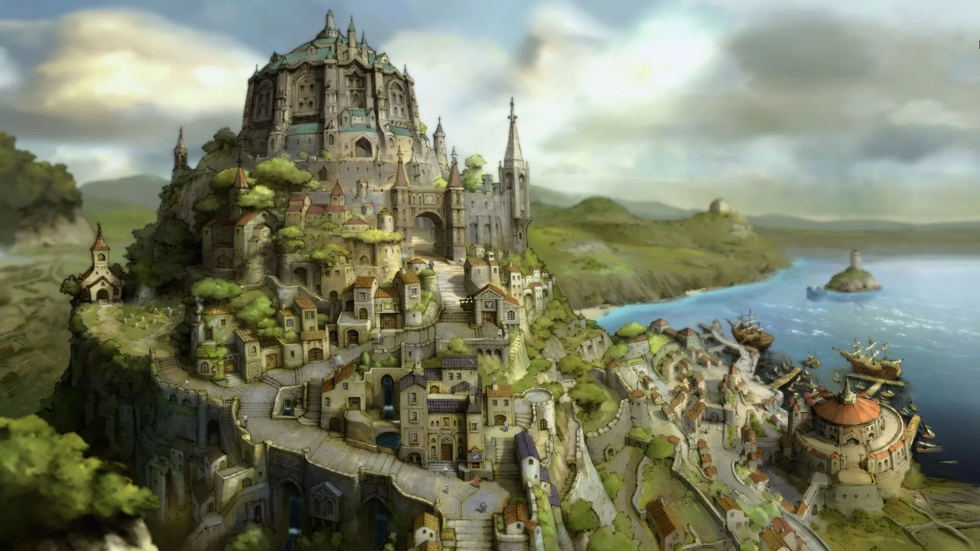 Hệ thống chiến đấu theo lượt của Bravely Default, hiển thị các lựa chọn hành động.