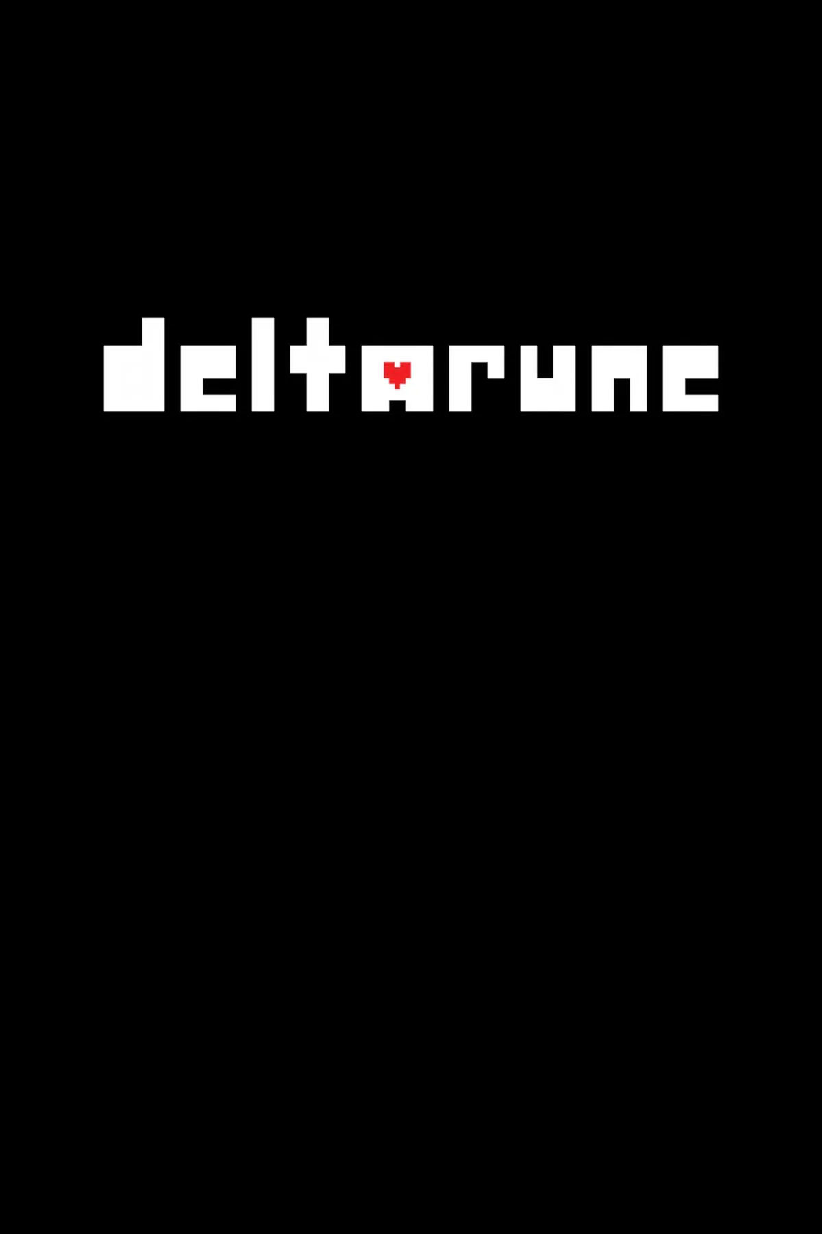 Hình ảnh bìa game Deltarune với các nhân vật chính và phong cách đồ họa pixel art.