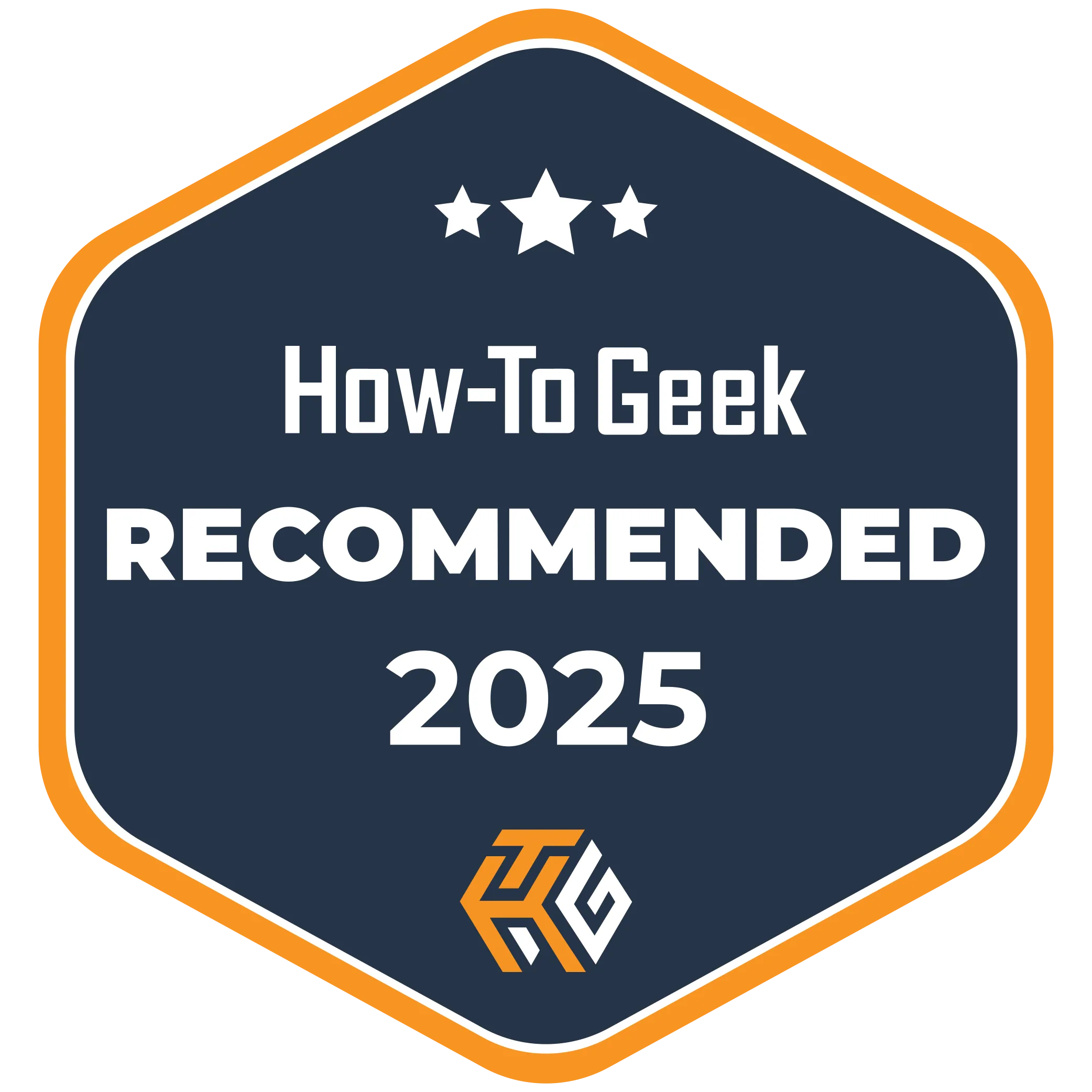 Huy hiệu giải thưởng Điện thoại khuyên dùng 2025 của How-To Geek