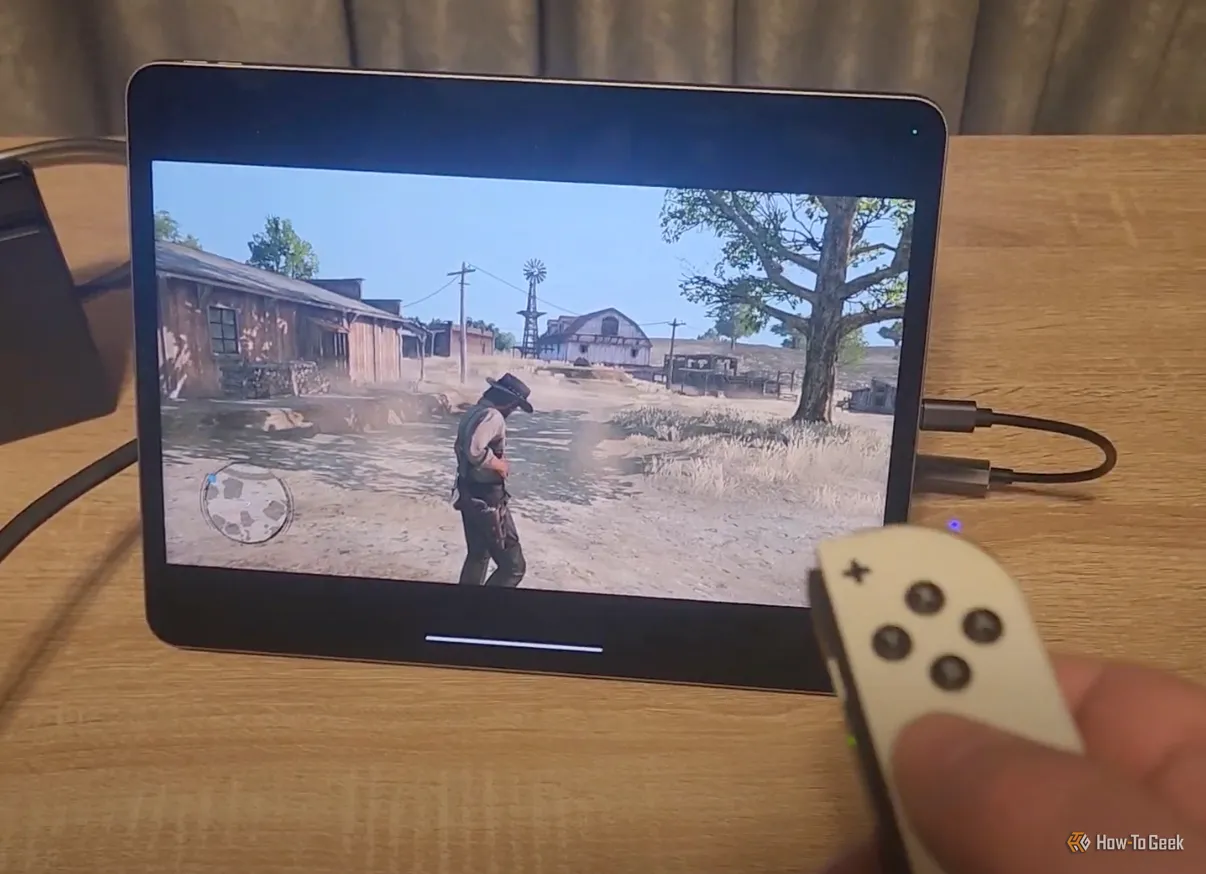 iPad hoạt động như một màn hình USB cho máy chơi game Nintendo Switch