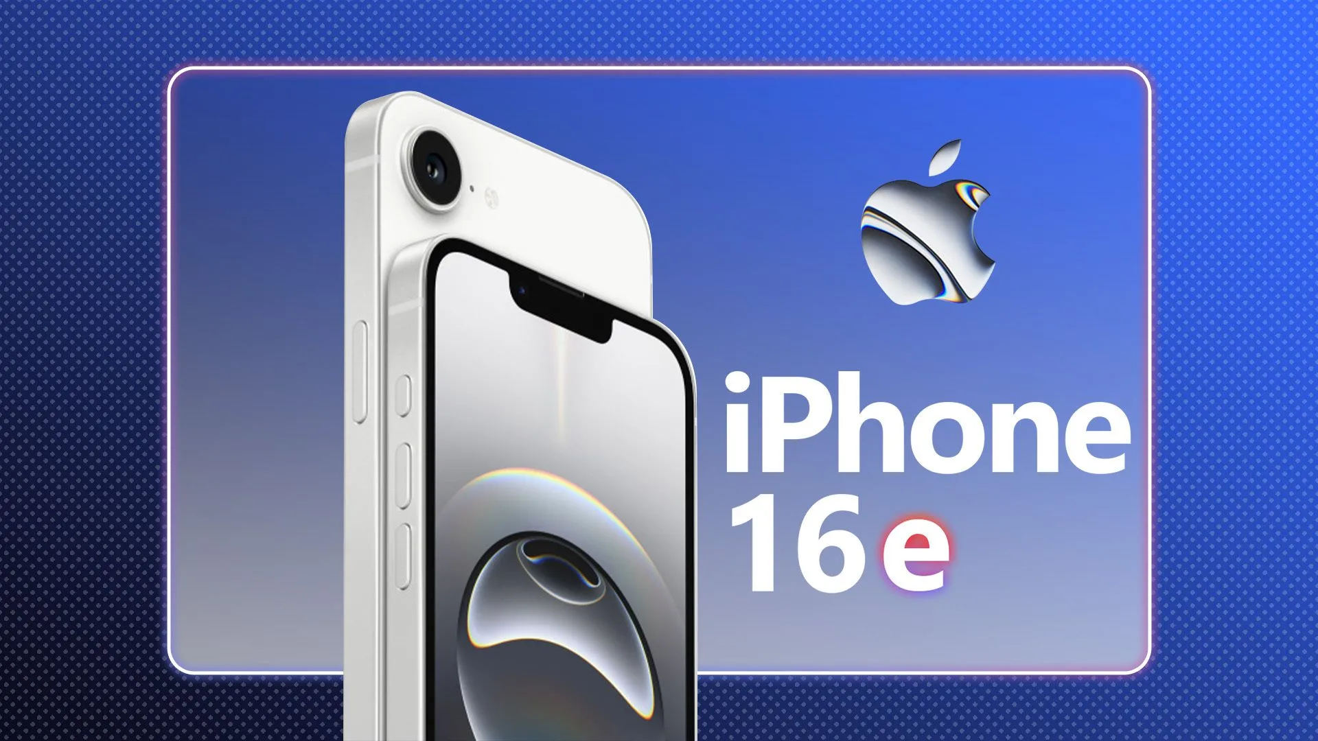 iPhone 16e với logo Apple