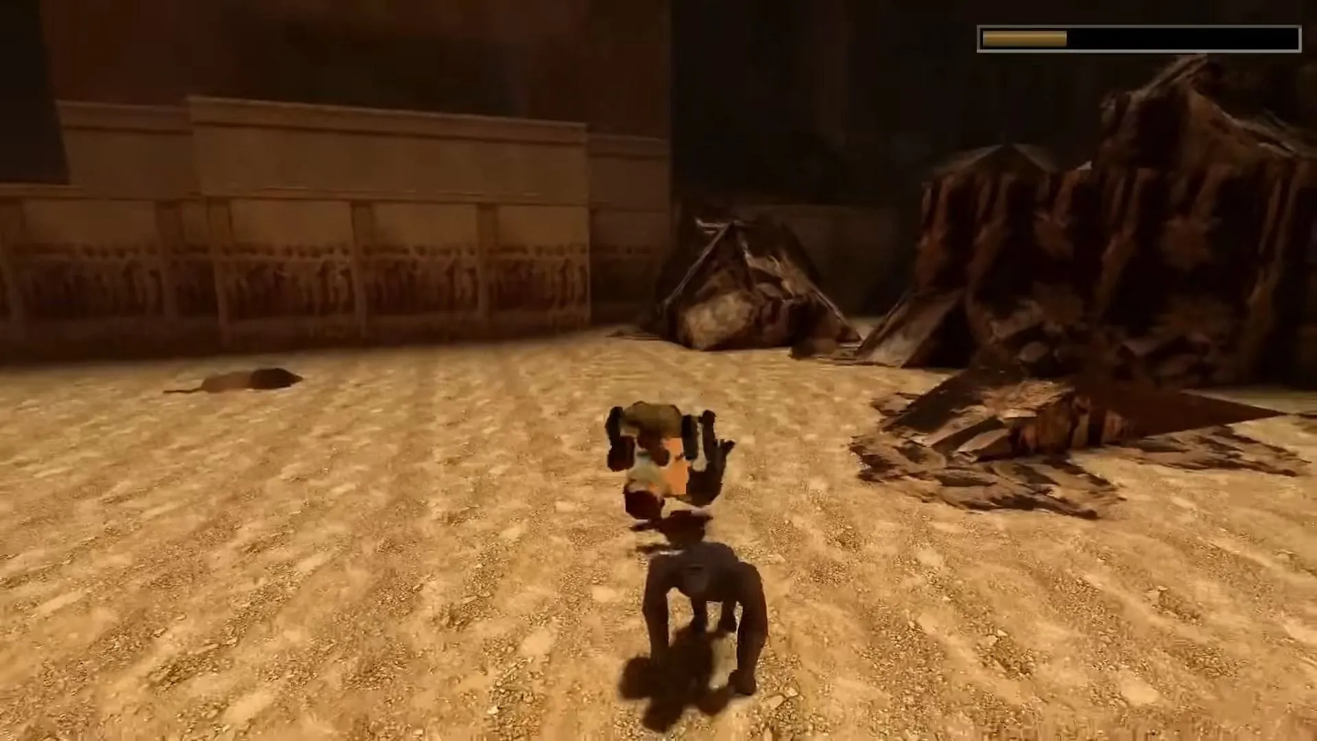 Laura Croft thực hiện cú lộn người né tránh trong Tomb Raider I Remastered, một trong những trò chơi tiên phong cơ chế né tránh 3D và mở đường cho nhiều tựa game sau này.