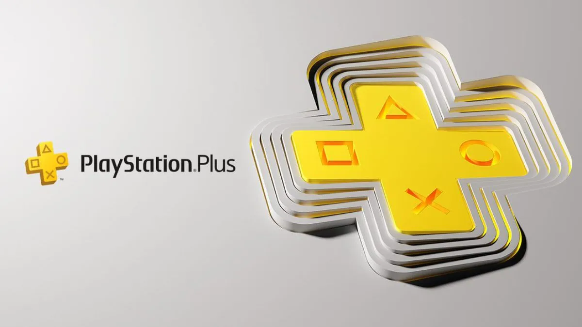 Logo PlayStation Plus cùng biểu tượng tay cầm DualSense, biểu trưng cho các gói dịch vụ PlayStation Plus Essential, Extra và Premium