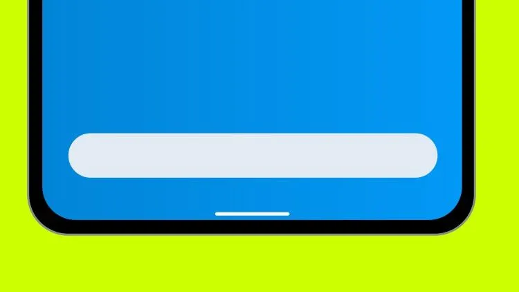 Màn hình điện thoại Google Pixel 5 hiển thị thanh cử chỉ điều hướng mỏng, biểu tượng của kỷ nguyên điều hướng hoàn toàn bằng cử chỉ trên Android