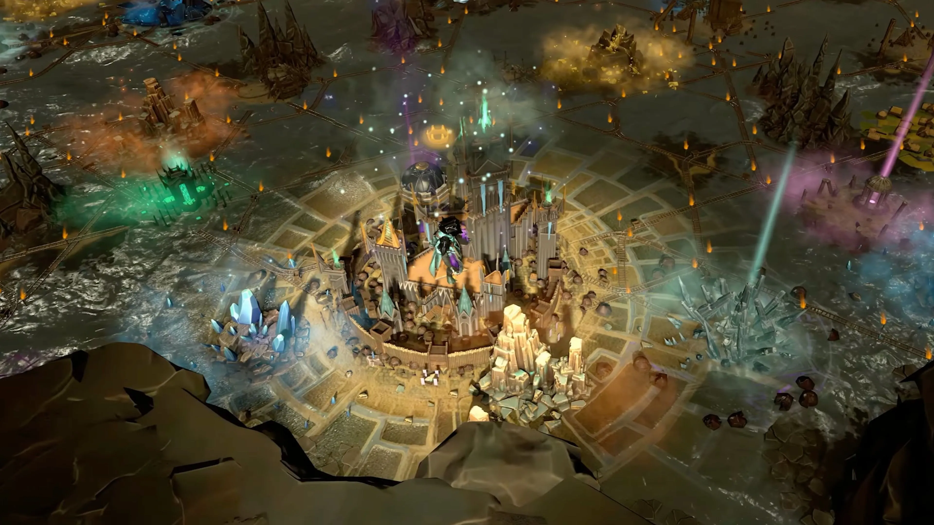 Màn hình game Age of Wonders 4, một tựa game chiến thuật theo lượt.
