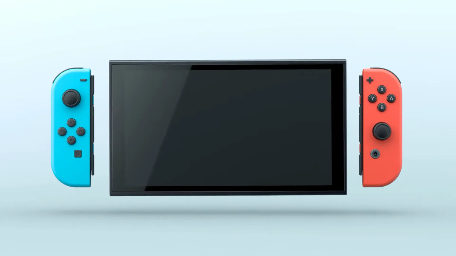 Màn hình Nintendo Switch 2 với viền bezel đáng chú ý và Joy-Con nguyên bản