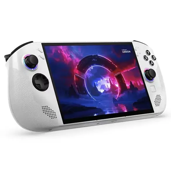 Mẫu máy chơi game cầm tay Lenovo Legion Go S, một trong những thiết bị cho phép so sánh hiệu năng giữa SteamOS và Windows.