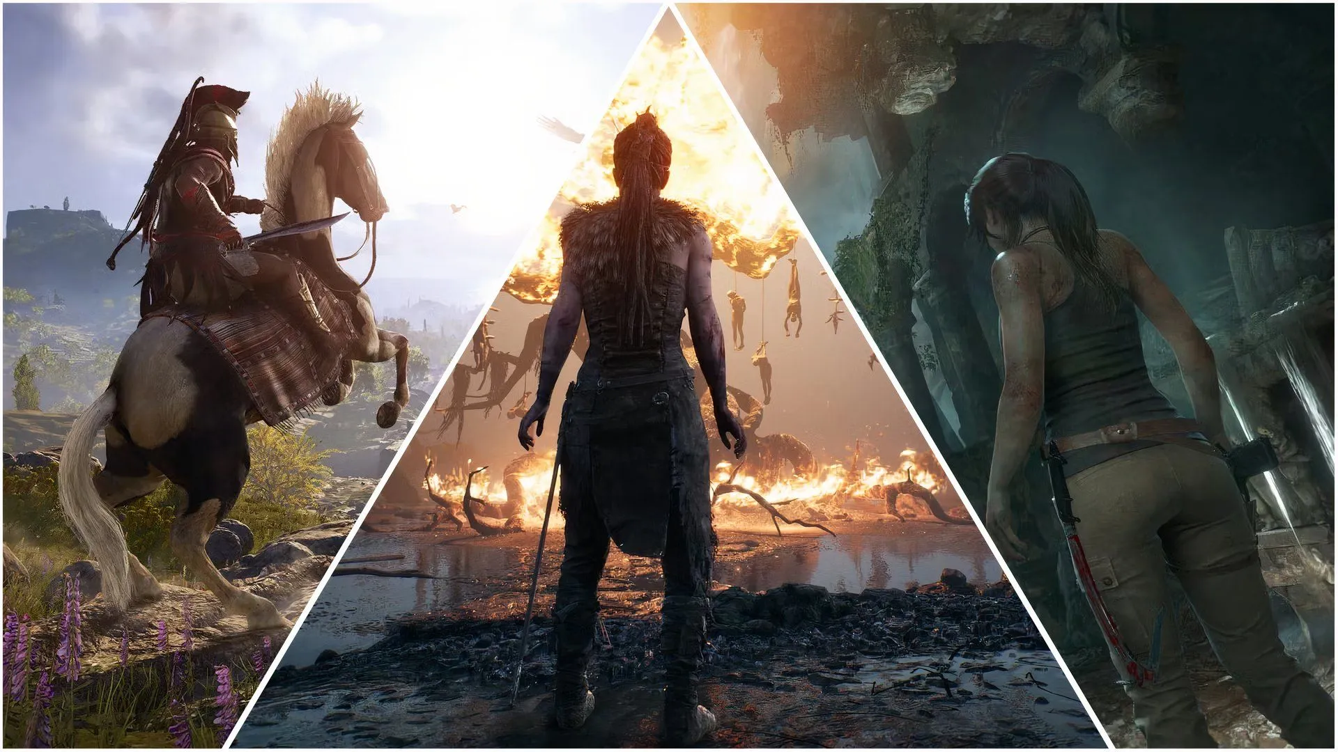 Nhân vật Kratos và Atreus trong một phân cảnh chiến đấu của game God of War, minh họa lối chơi hành động kịch tính