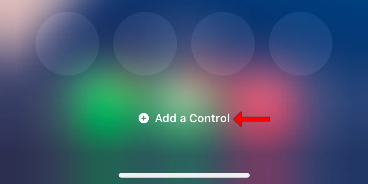 Nút 'Thêm điều khiển' trong chế độ chỉnh sửa Control Center iOS 18