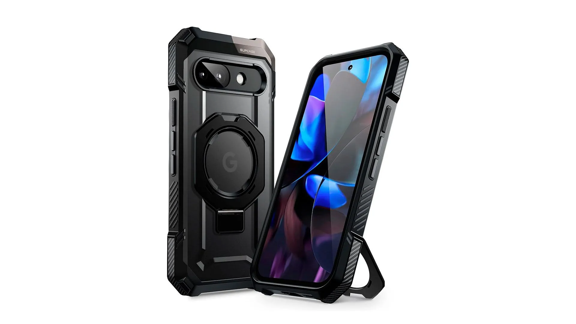 Ốp lưng bảo vệ Supcase UB Grip cho Google Pixel 9a màu đen trên nền trắng