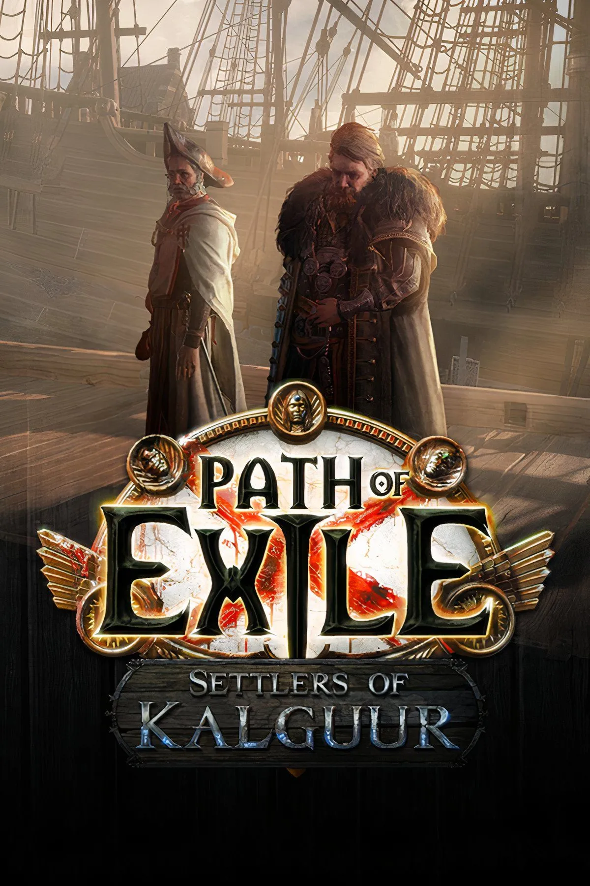 Path of Exile với hình ảnh chiến binh trong bộ giáp hoành tráng đang chiến đấu với quái vật, thể hiện gameplay hành động nhập vai và đồ họa sống động.