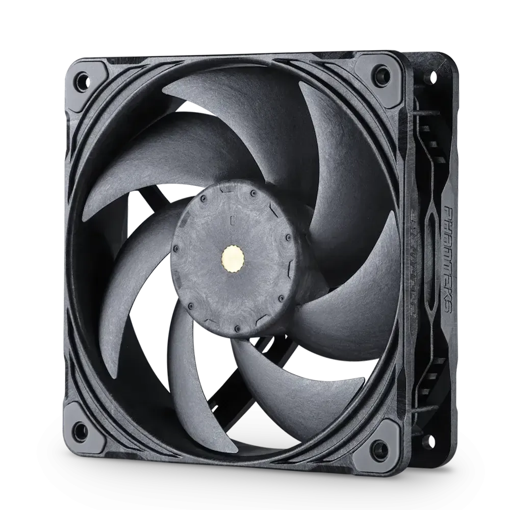 Quạt Phanteks T30-120 màu đen với logo thương hiệu.