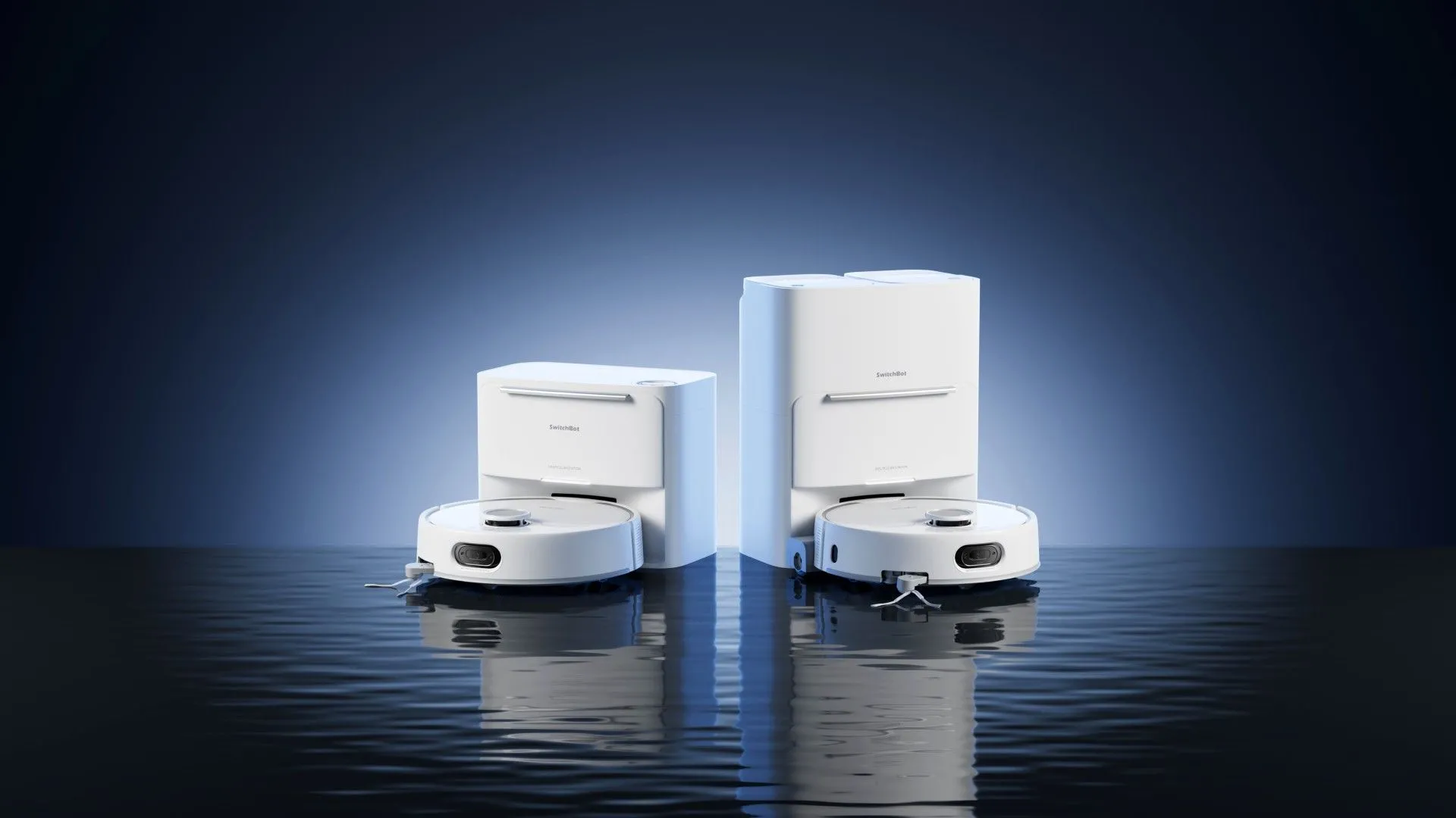 Robot lau nhà Switchbot S20 Pro và trạm sạc tự động của nó