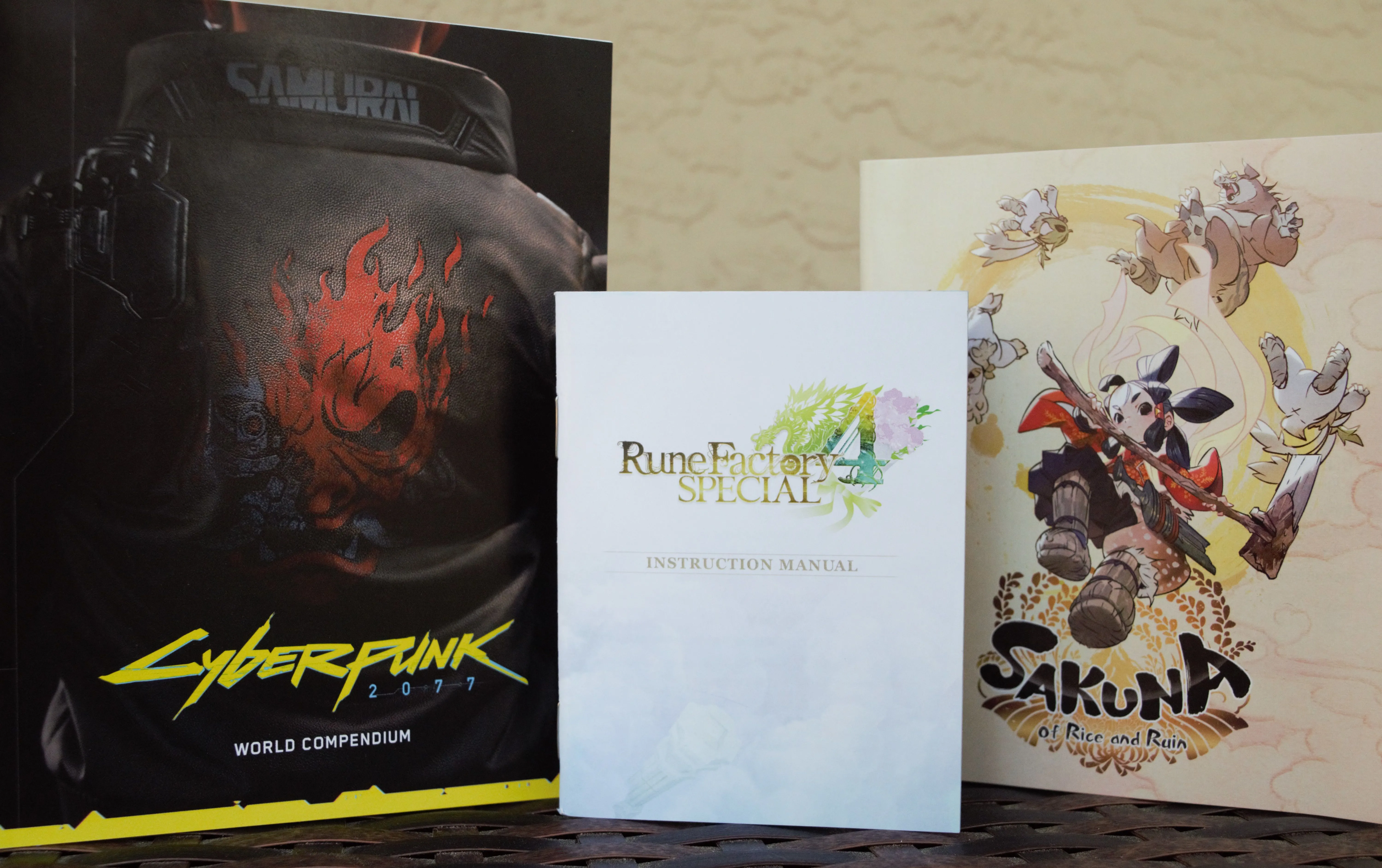 Sách hướng dẫn và tổng hợp cho Cyberpunk 2077, Rune Factory 4 Special, Sakuna: Of Rice and Ruin
