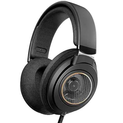 Tai nghe over-ear mở lưng (open-back) Philips SHP9600, minh họa thiết kế thoáng khí và driver 50mm chất lượng cao, mang lại âm thanh tự nhiên cho game thủ.