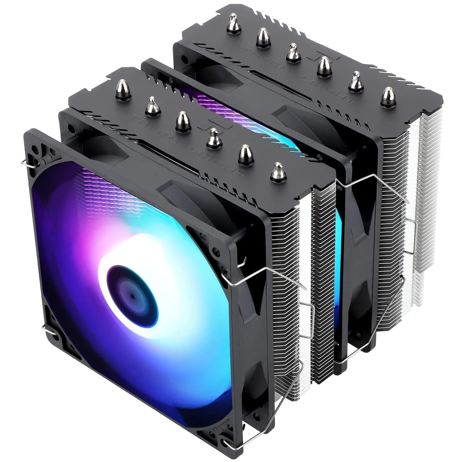 Tản nhiệt khí CPU Thermalright Peerless Assassin 120 SE ARGB hai tháp với đèn LED RGB.