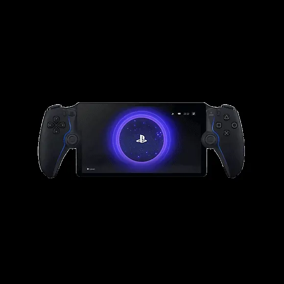 Thiết bị chơi game cầm tay PlayStation Portal màu đen.