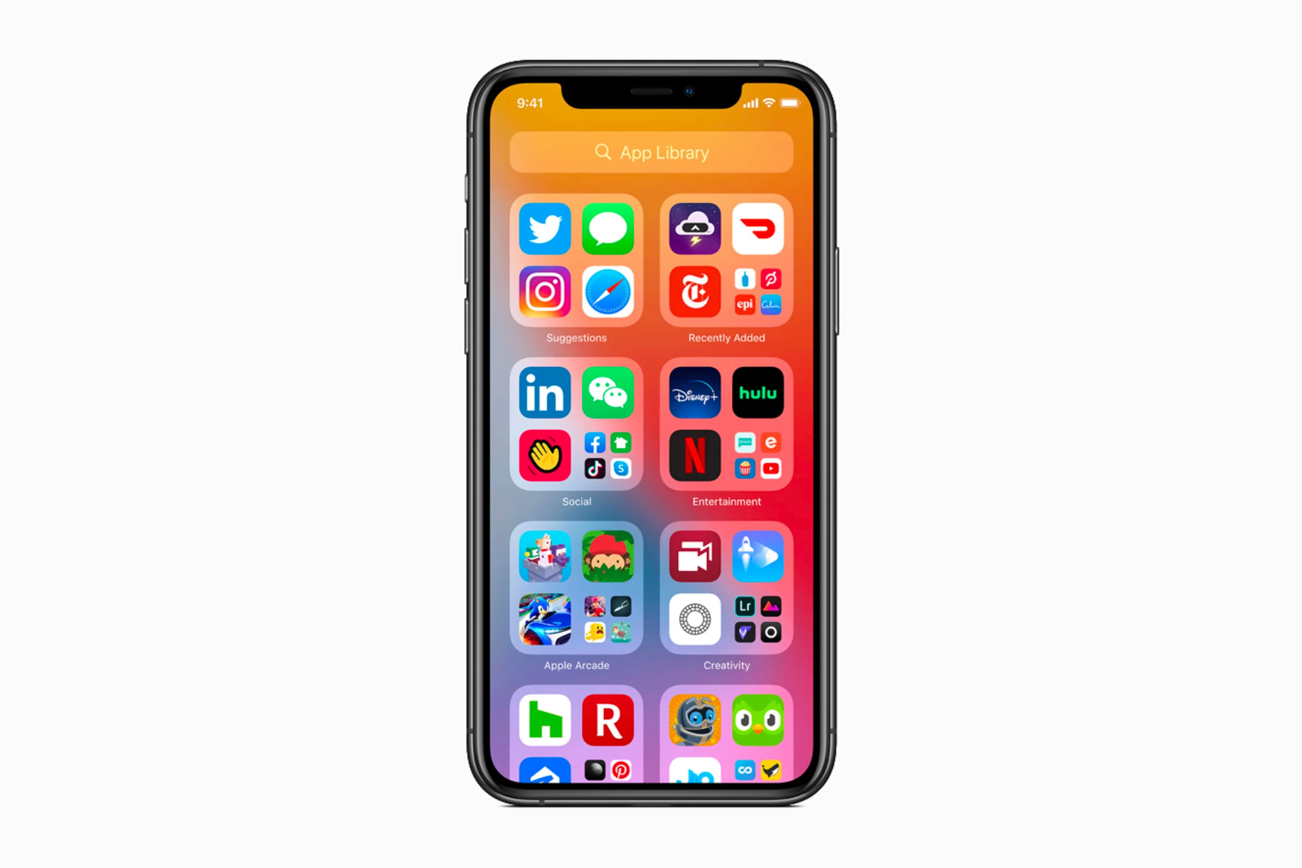 Thư viện ứng dụng (App Library) sắp xếp thông minh trên iPhone chạy iOS 14