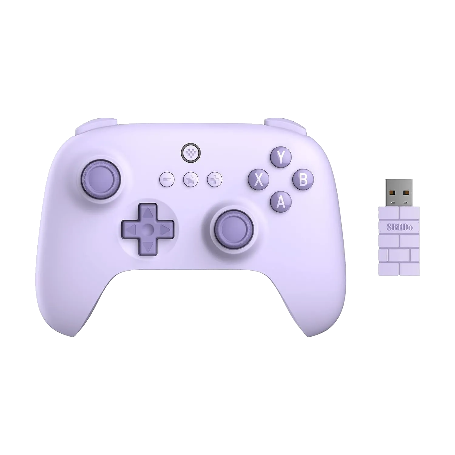 Ảnh cận cảnh tay cầm chơi game 8BitDo Ultimate 2C Wireless 2.4G, làm nổi bật thiết kế công thái học và các nút bấm.
