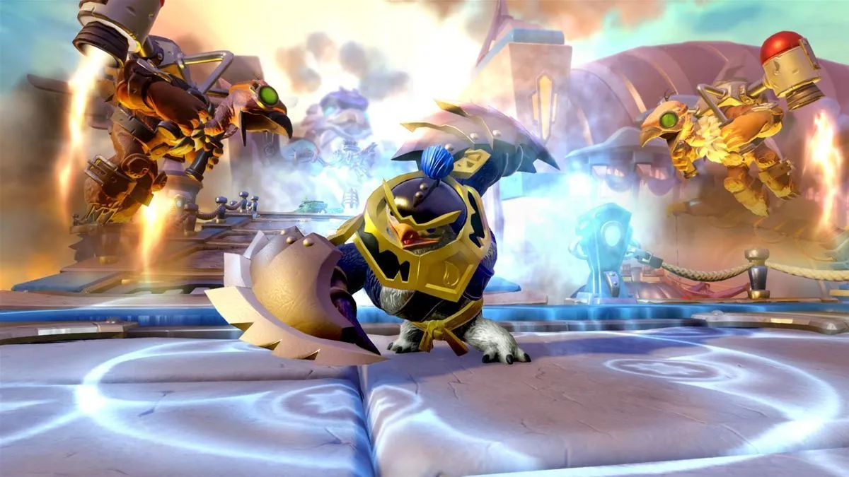 Ảnh chụp màn hình gameplay từ Skylanders: Imaginators, minh họa cơ chế tùy chỉnh nhân vật độc đáo của tựa game.