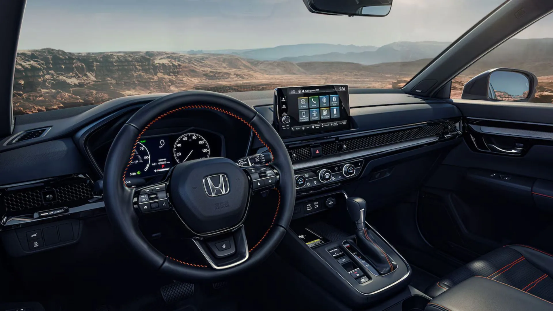 Bảng điều khiển và màn hình giải trí của Honda CR-V Hybrid 2025.