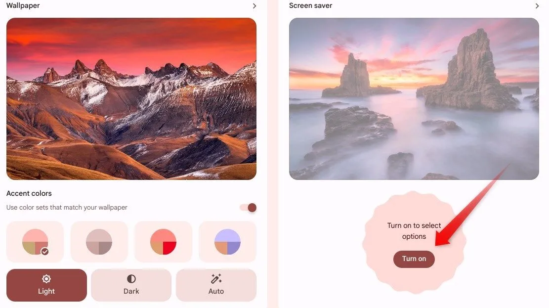 Bật trình bảo vệ màn hình trong ChromeOS
