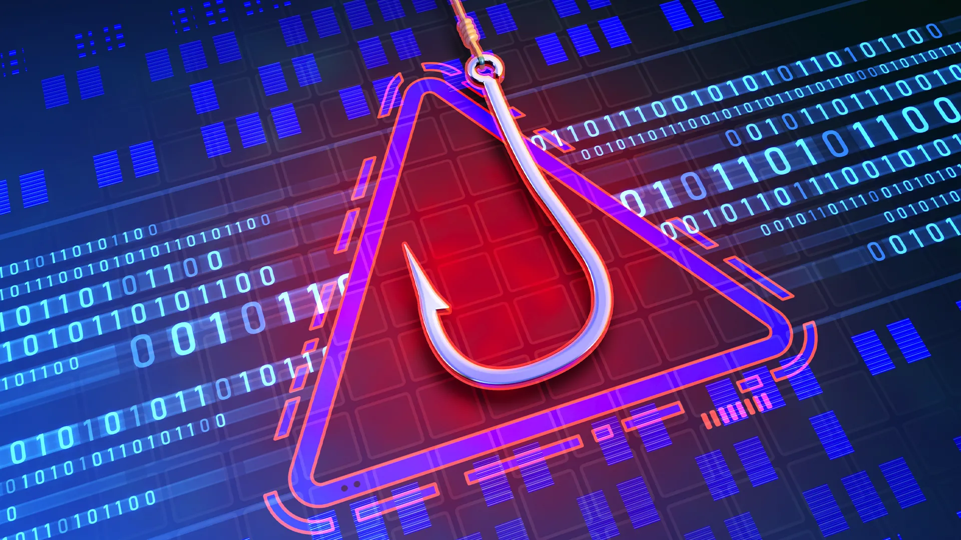 Biểu tượng lưỡi câu lừa đảo trong tấn công phishing nhằm đánh cắp dữ liệu