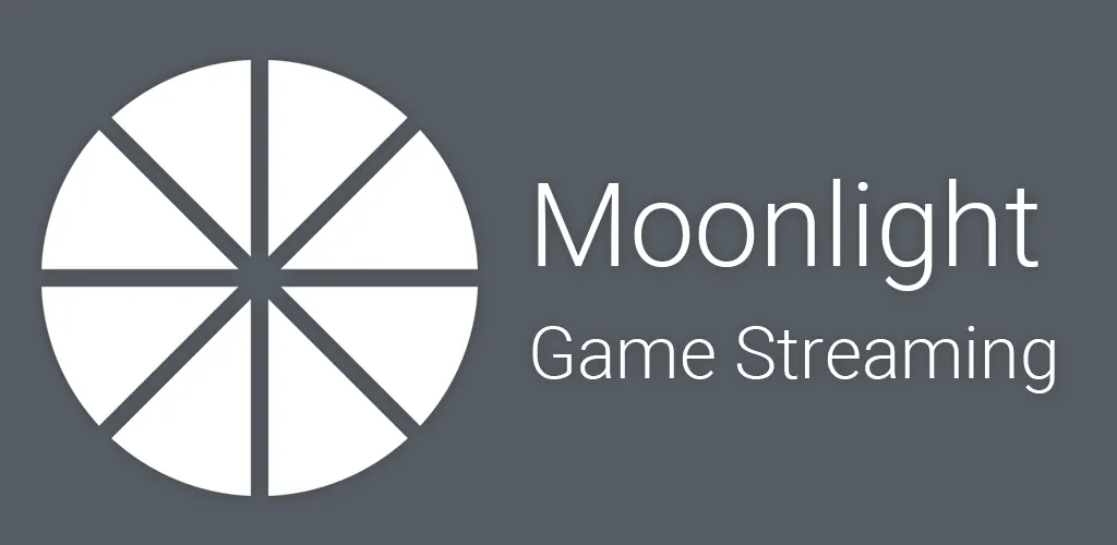 Biểu tượng ứng dụng Moonlight Streaming, một logo hình mặt trăng cách điệu.
