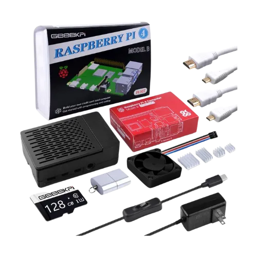 Bộ khởi động Raspberry Pi 4 8GB GeeekPi Kit, nền tảng phổ biến để xây dựng HTPC tự chế.