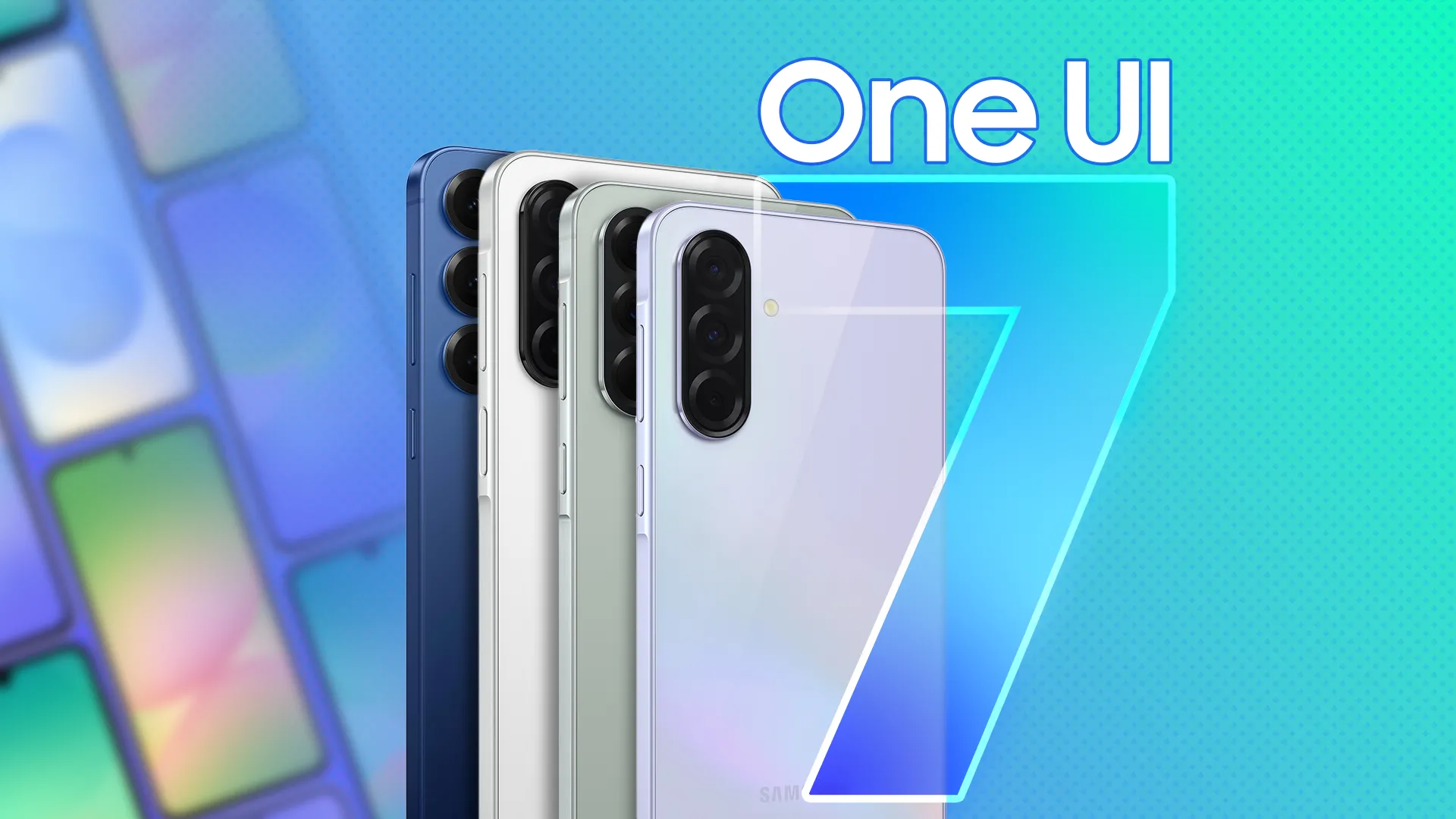Các mẫu điện thoại Samsung Galaxy hiển thị giao diện One UI 7 với các tính năng tùy biến mạnh mẽ