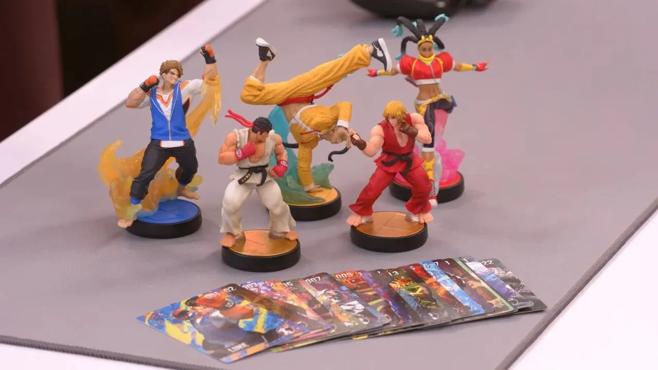 Các mô hình và thẻ Amiibo mới của Street Fighter 6, minh chứng cho sự mở rộng liên tục của Nintendo.