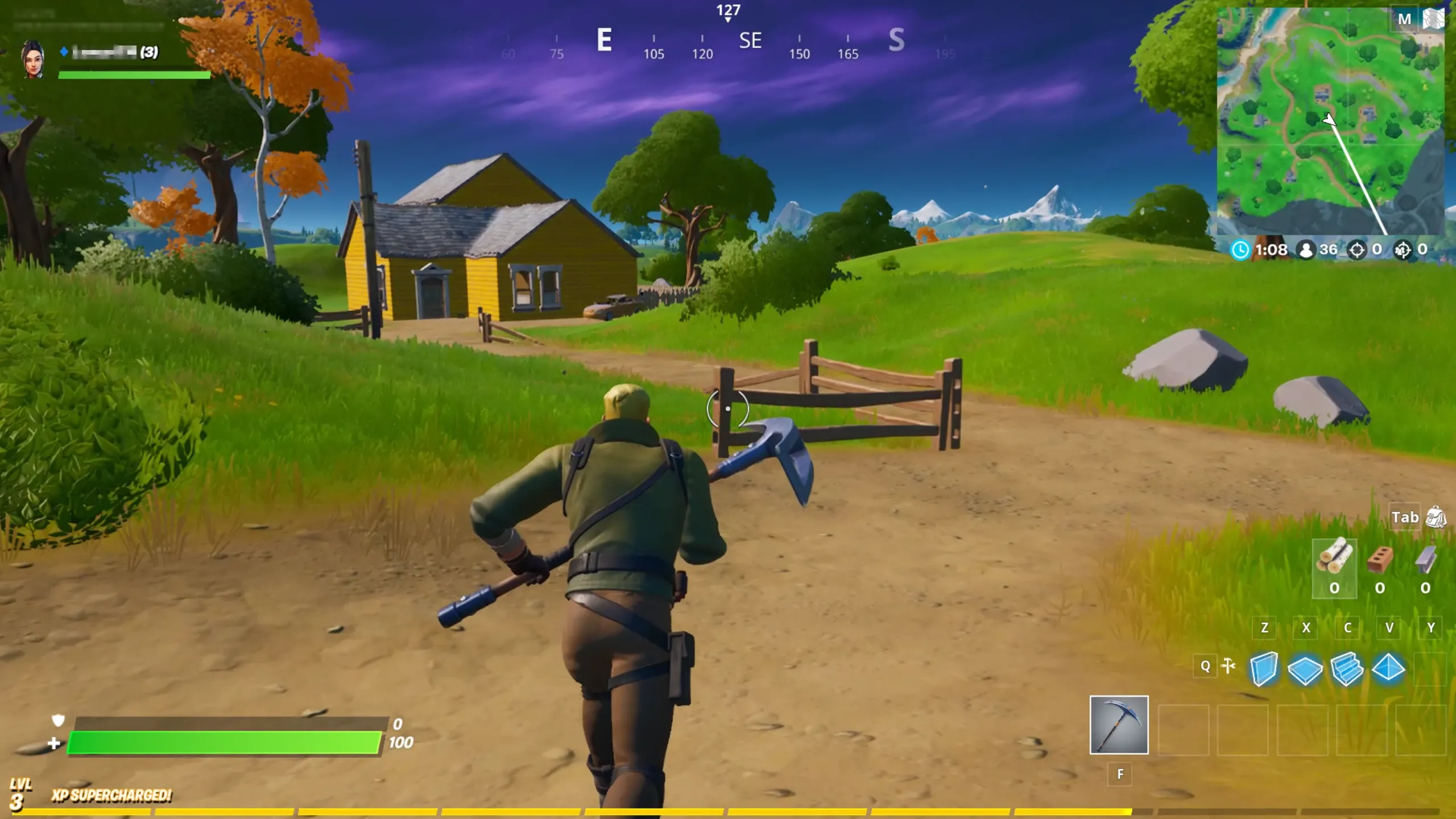 Cảnh game Battle Royale Fortnite với đồ họa sống động, đang được trải nghiệm thông qua dịch vụ GeForce NOW, cho thấy khả năng chơi game đồ họa cao trên nhiều thiết bị.