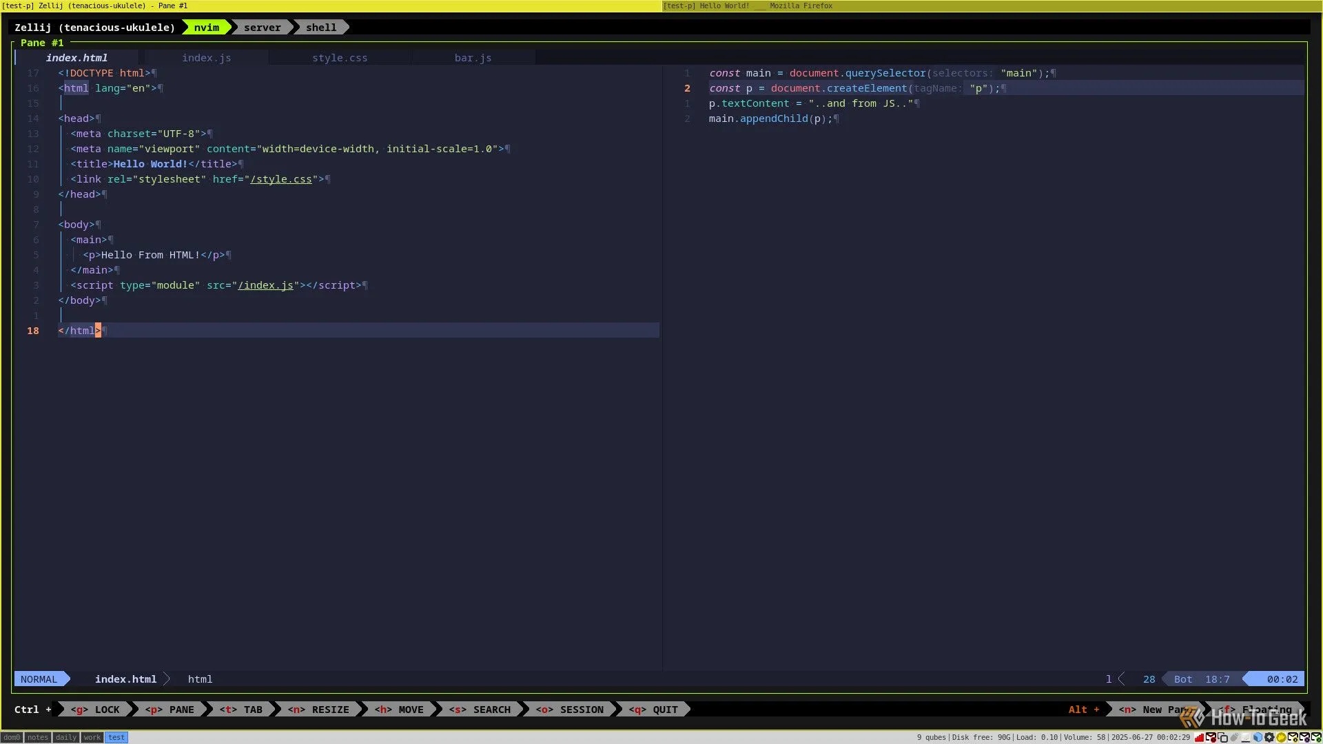 Code được tô màu bởi tính năng syntax highlighting trong trình soạn thảo