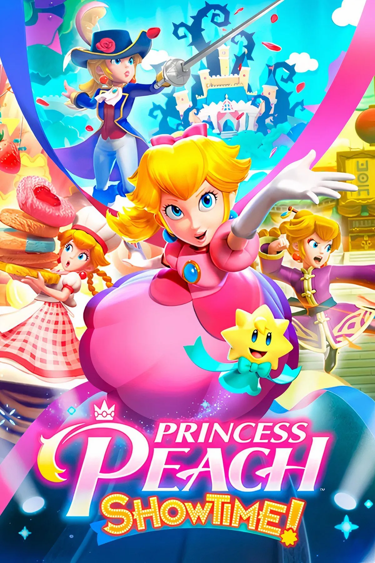 Công chúa Peach trong một trong các màn biến hình của mình trong bản dùng thử Princess Peach Showtime