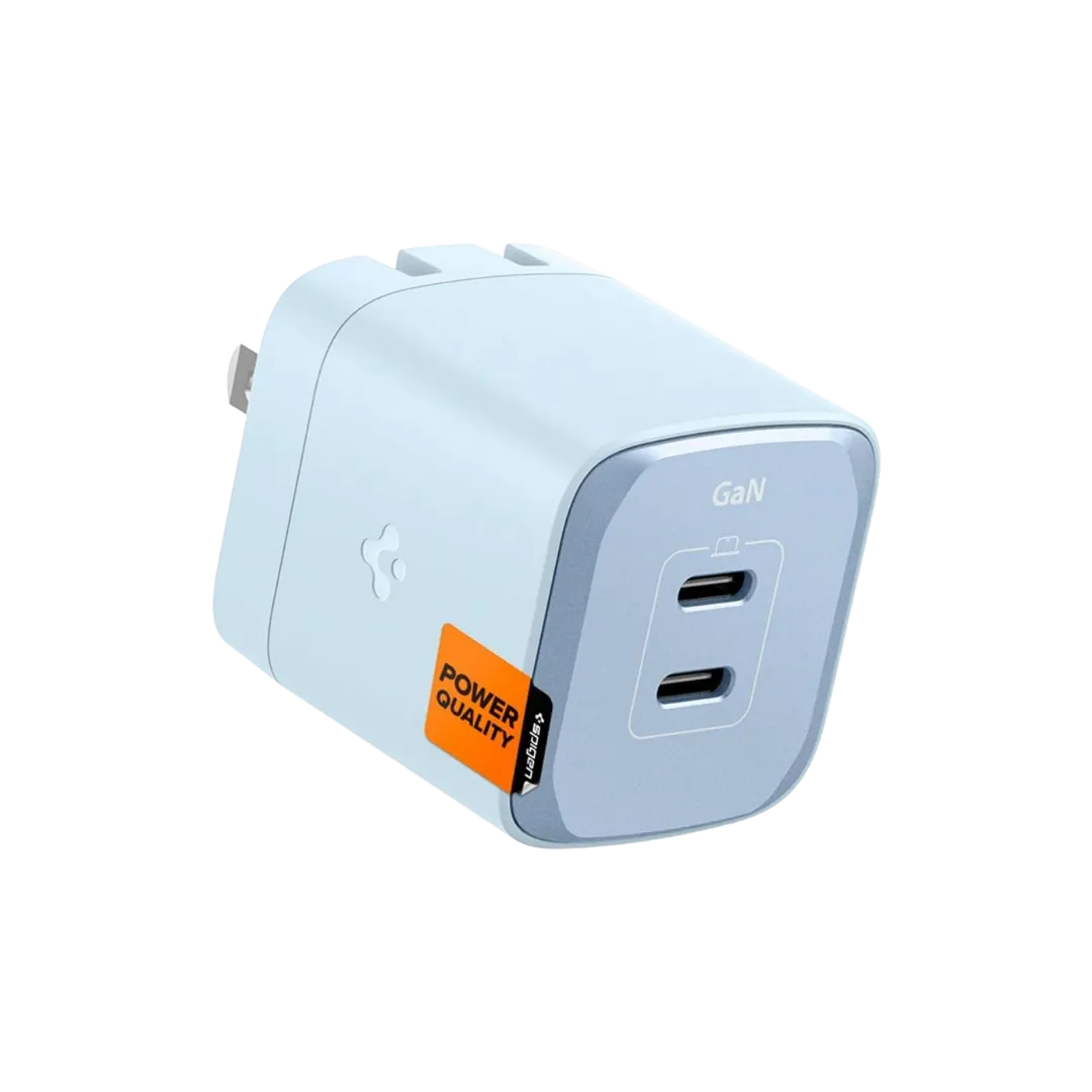Củ sạc tường Spigen ArcStation Pro GaN 452, có khả năng sạc nhanh 45W cho nhiều dòng điện thoại.