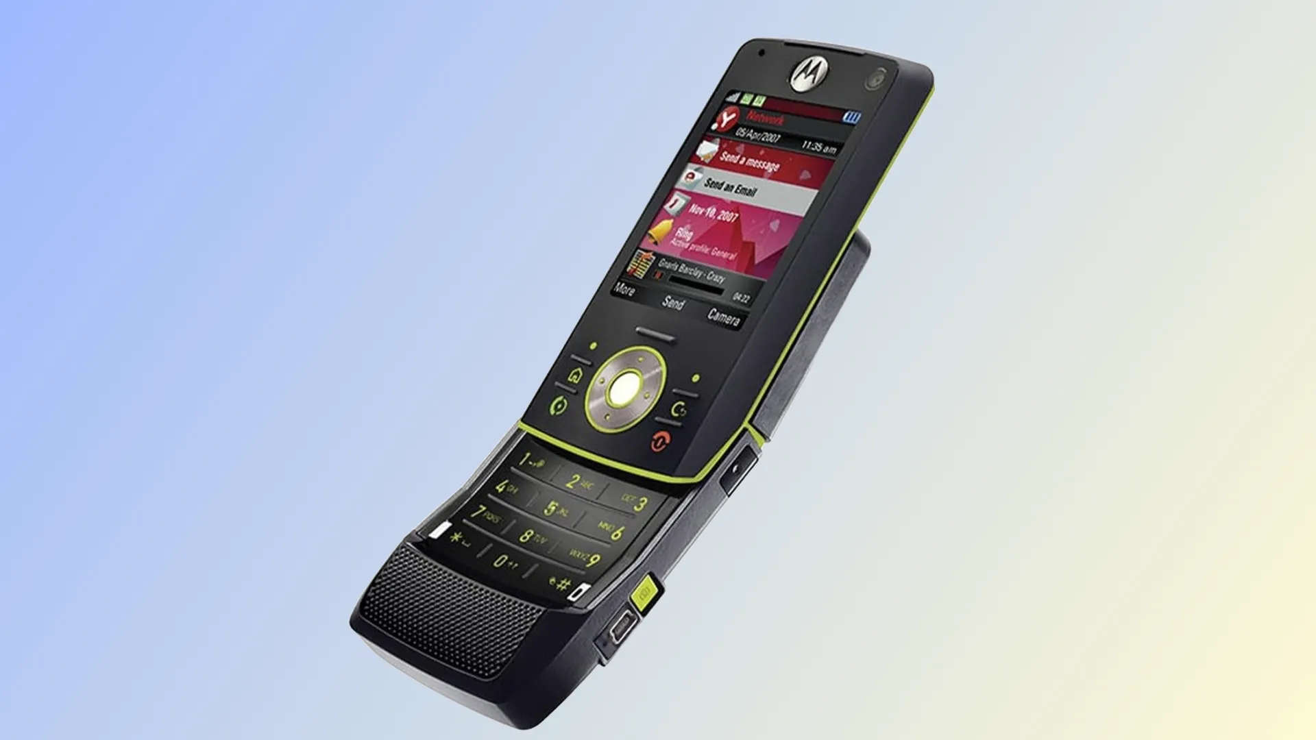 Điện thoại Motorola Rizr Z8 với cơ chế trượt cong độc đáo