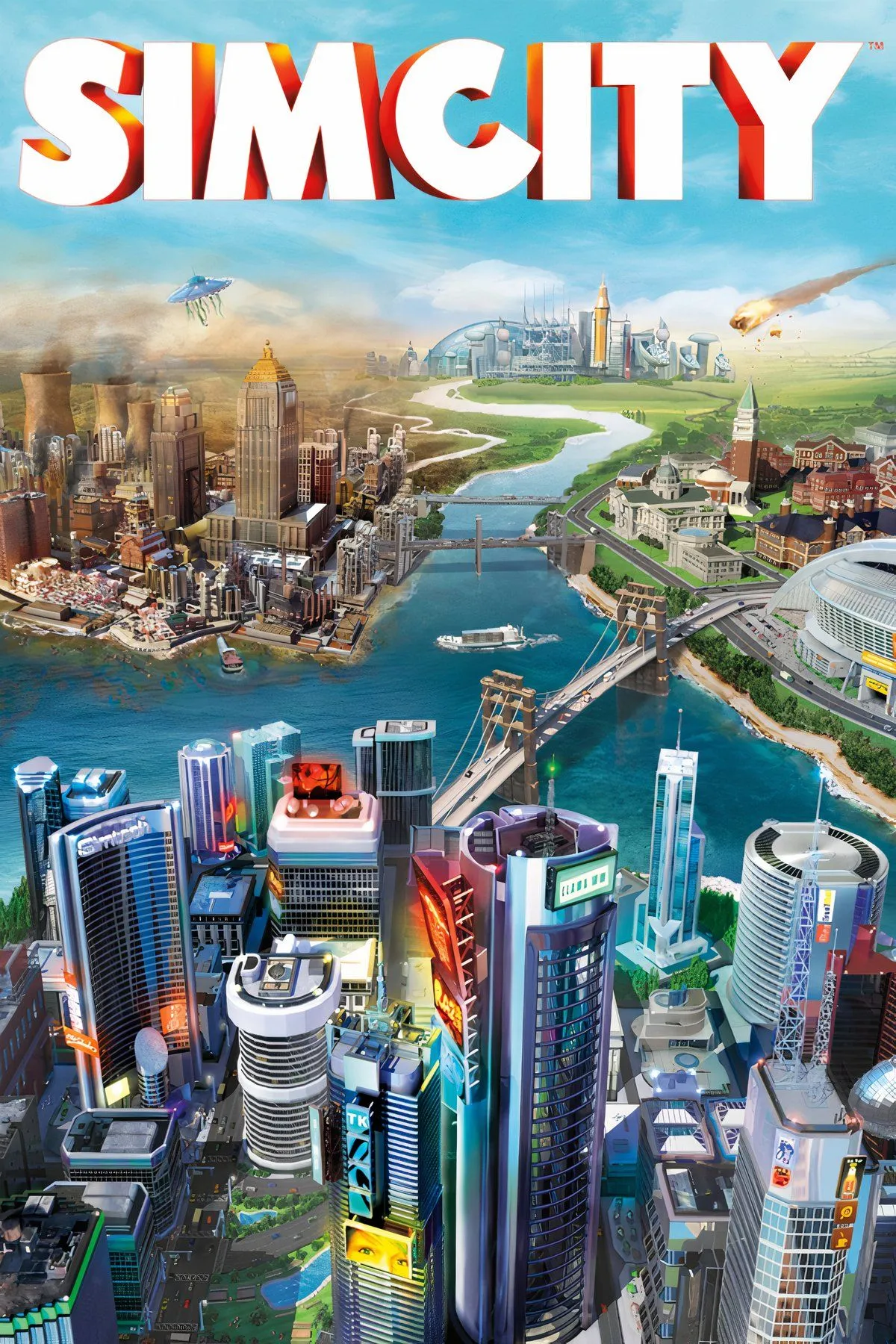 Giao diện game SimCity micropolisJS trên trình duyệt, hiển thị bản đồ thành phố và các chỉ số