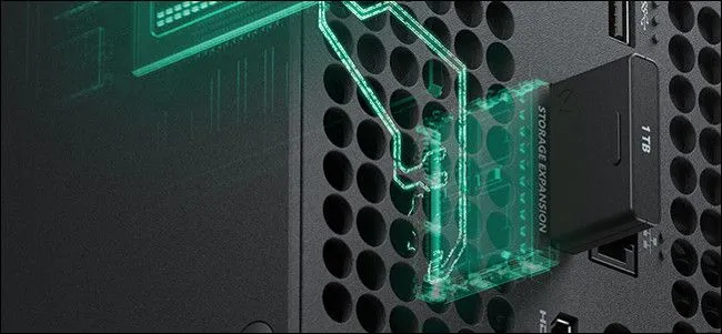 Giao diện mở rộng dung lượng trên Xbox Series X