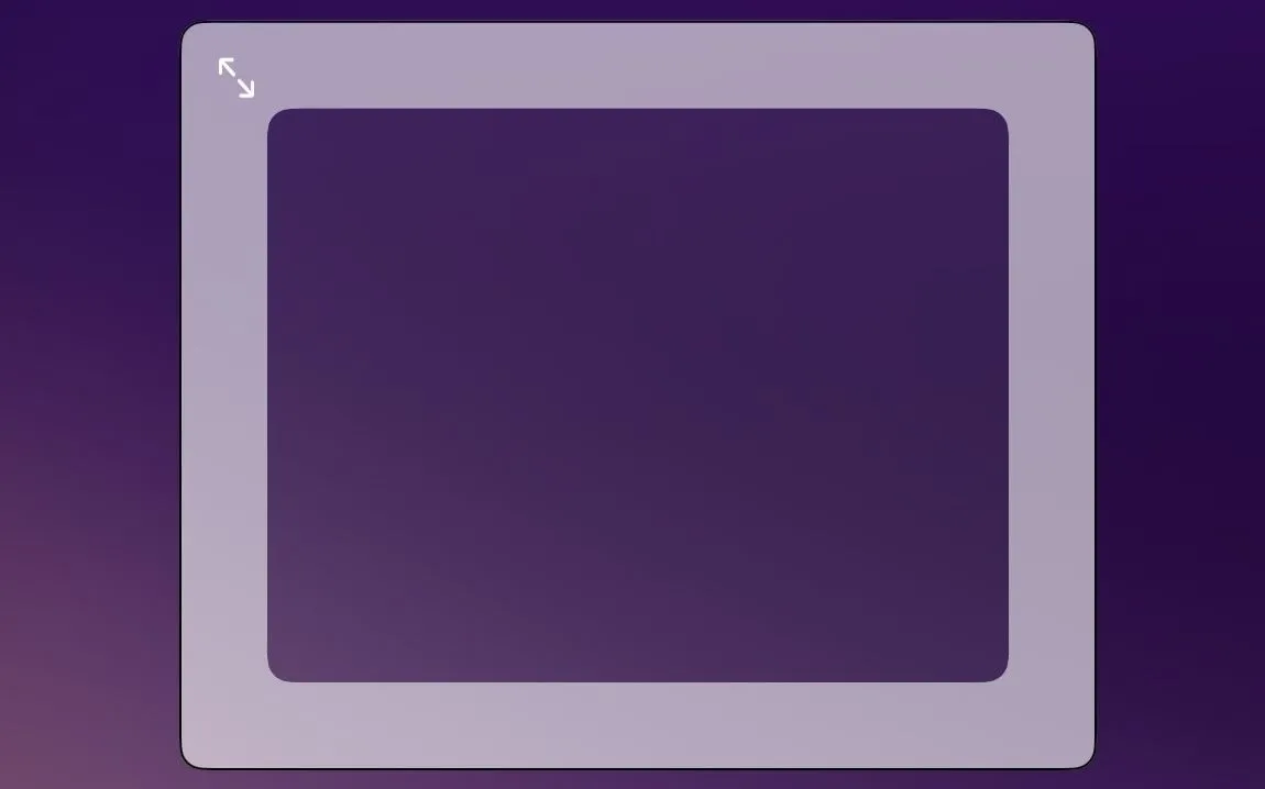 Giao diện Trackpad Ảo hiển thị trên màn hình chính iPadOS.