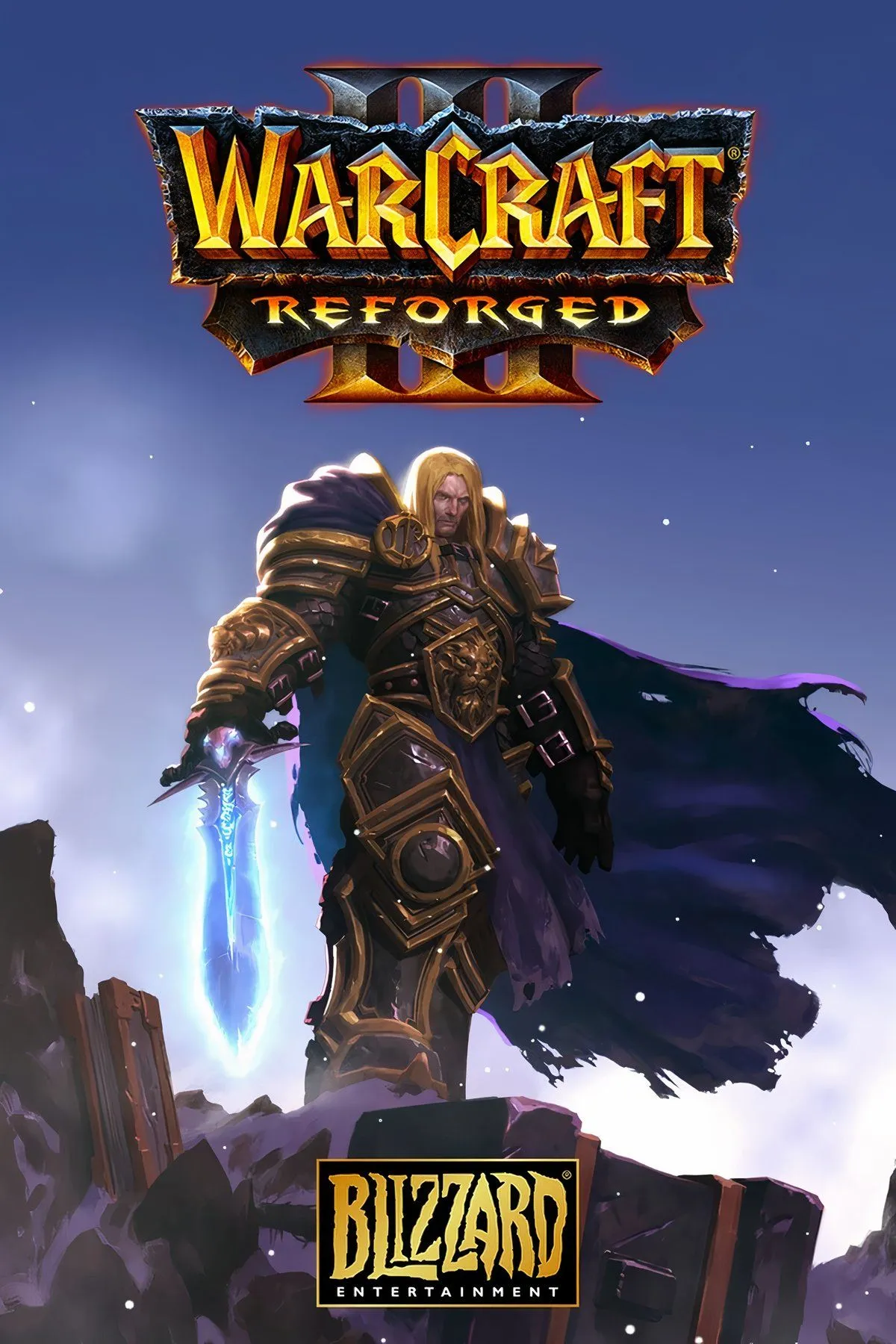Hình ảnh bìa của Warcraft III: The Frozen Throne, một trong những game RTS có tầm ảnh hưởng nhất.