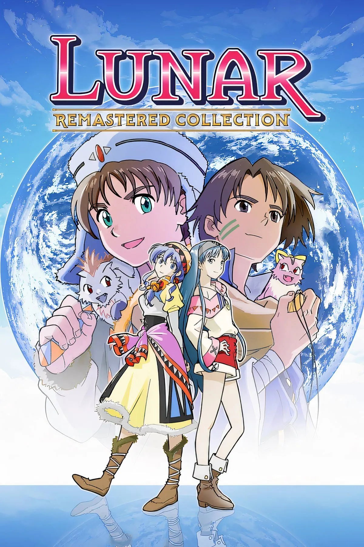 Hình ảnh nghệ thuật của Lunar Remastered Collection, một tựa game JRPG phổ biến, gợi ý về việc phát hành trên nhiều nền tảng.