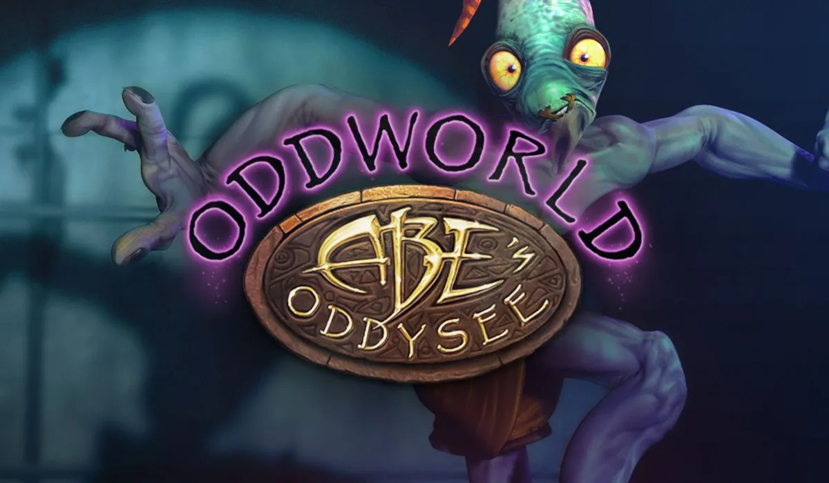 Hình ảnh nhân vật Abe từ game platformer giải đố Oddworld: Abe's Oddysee, đang tìm cách thoát khỏi nhà máy.